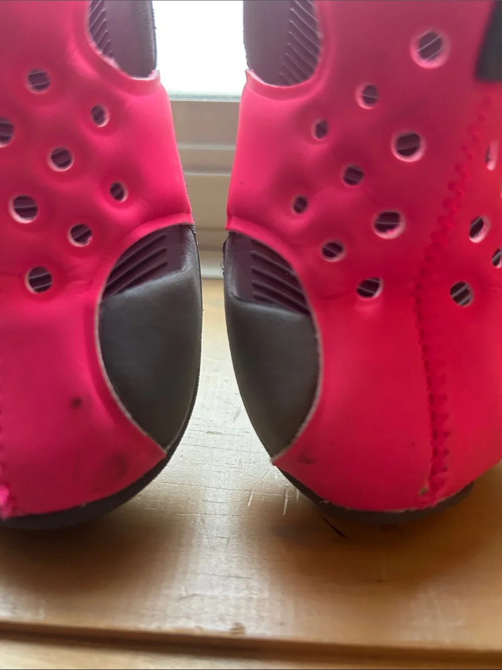 Nike Kids Water Shoes Bright Pink and Gray
